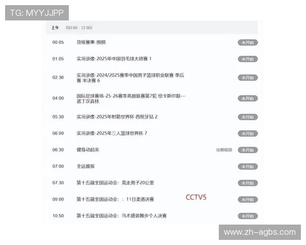 中央电视台体育频道CCTV5的NBA赛事转播安排